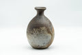 Japanese Hanaire - Textured Bizen-yaki Tea Ceremony Vase - front view, slightly rotated