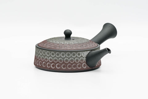 Floral Mishima Kokudei Tokoname Teapot - 200ml