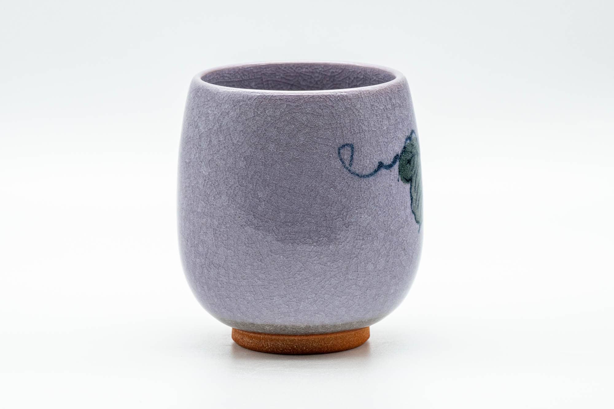 Japanese Teacup - Grapevine Purple Celadon Glazed Large Yunomi - 250ml