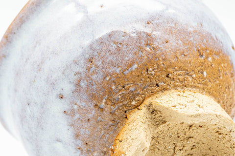 Japanese Teacups - Set of 3 Milky White Glazed Hagi-yaki Yunomi - 125ml