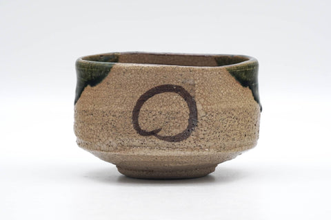 Japanese Matcha Bowl - 松本鐵山 Matsumoto Tetsuzan - Ao-Oribe Chawan - 300ml