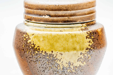 Japanese Chatsubo - 茶壺 Ash Glazed Shigaraki-yaki Tea Canister - 200ml