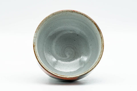 Japanese Teacup - Floral White Red Glazed Guinomi - 55ml