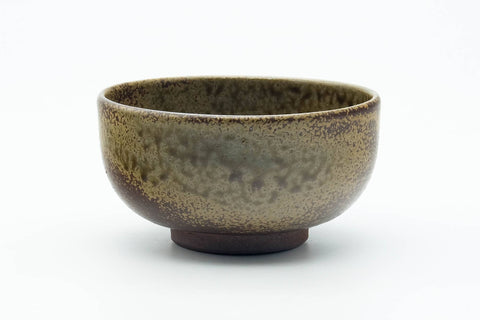 Japanese Matcha Bowl - Ash Green Glazed Shigaraki-yaki Wan-nari Chawan - 200ml