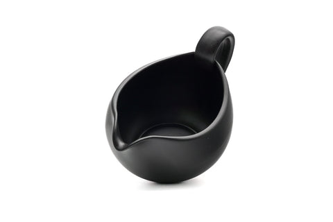 Black Tokoname-yaki Rear-Handled Yuzamashi - 320ml