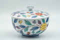 Japanese Teacup - Colourful Floral Arita-yaki Lidded Yunomi - 120ml - Tezumi