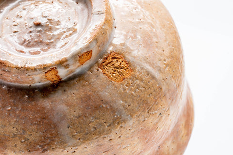 Beige Pink Gohonte Hagi Chawan