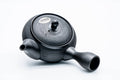 Overhead view of the lid and knob on the textured body
