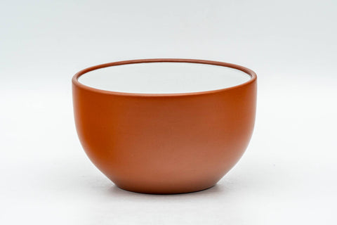 Japanese Teacup - Long Grass Engraved White Inner-Glazed Tokoname-yaki Yunomi - 120ml - Tezumi