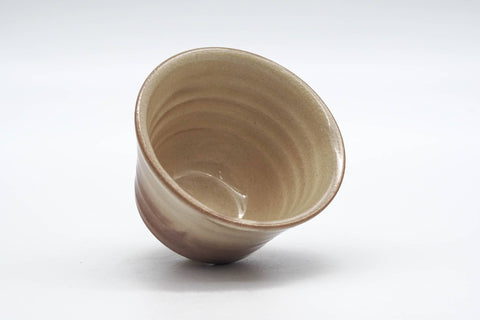 Japanese Teacup - Beige Milky Glazed Hagi-yaki Yunomi - 90ml