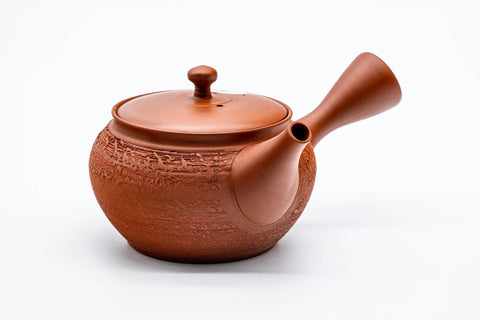 Pine Bark Textured Shudei Tokoname Teapot - 250ml