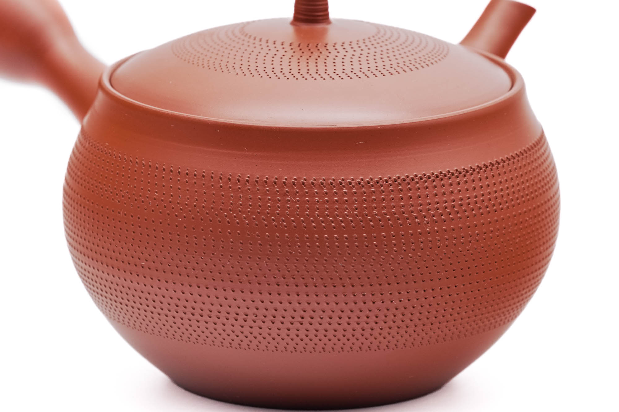 Dotted Red Shudei Tokoname Teapot - Thumbnail 5