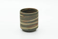 Tezumi — Japanese Teacup - Green Yellow Nerikomi Tokoname Yunomi - 135ml — front view from another angle