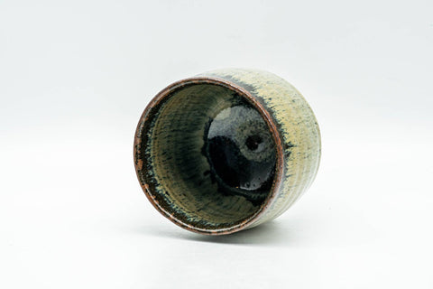 Japanese Teacup - Beige Hare's Fur Drip-Glazed Yunomi - 130ml - Tezumi