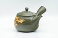 Japanese Kyusu - Gyokko Kiln 玉光 - Green Ryokudei Nerikomi Tokoname-yaki Debeso Teapot - 200ml - Tezumi