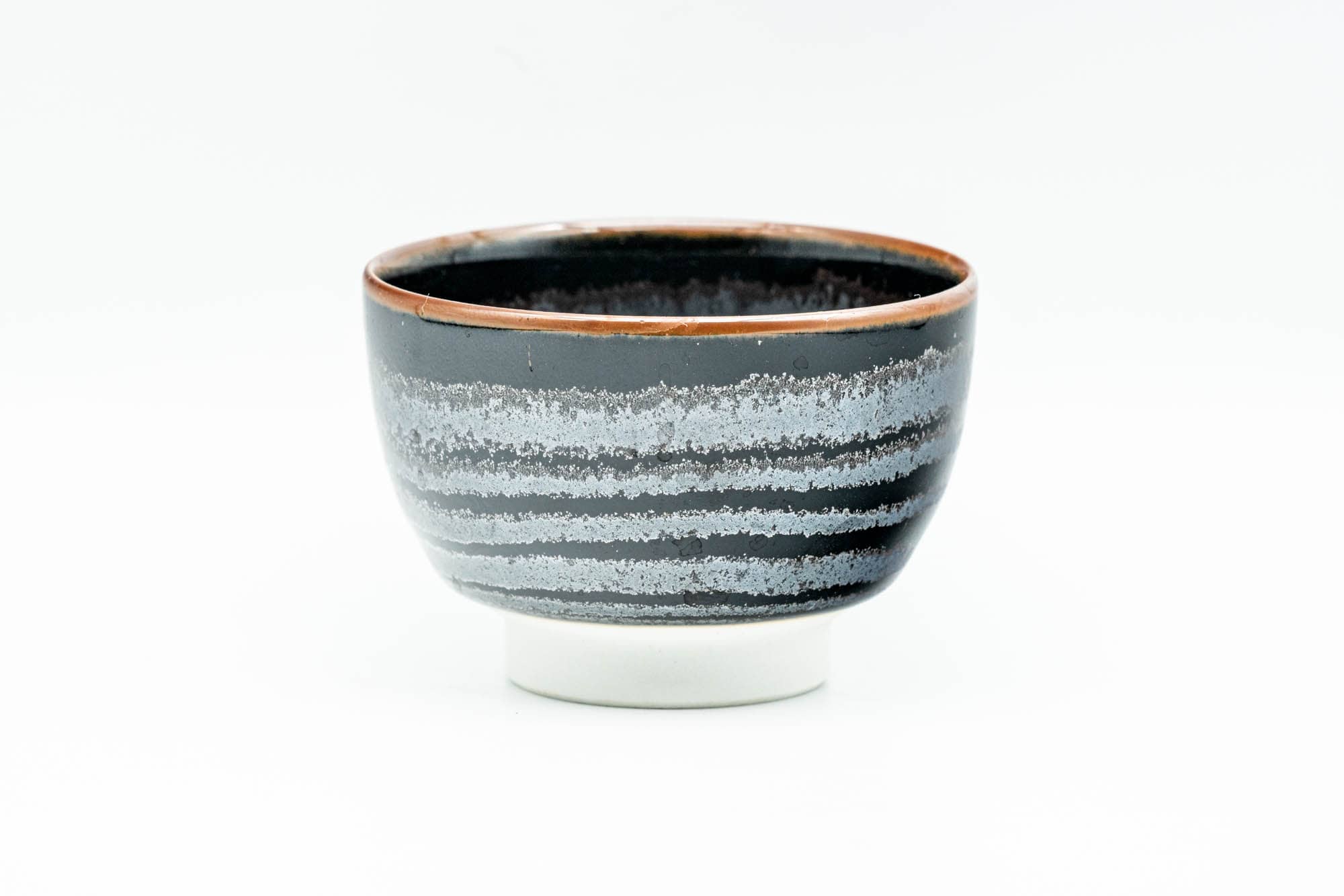 Japanese Teacup - Wavy Tenmoku Glazed Guinomi - 50ml