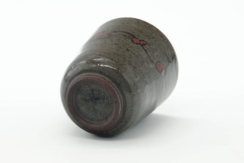 Tezumi — Japanese Teacup - Deep Green Wabi Yunomi - 215ml — top-down view of the interior
