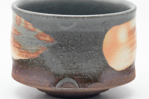 Japanese Matcha Bowl - 緑栄窯 Ryokuei Kiln - Speckled Gohonte Hakeme Hagi-yaki Chawan - 200ml