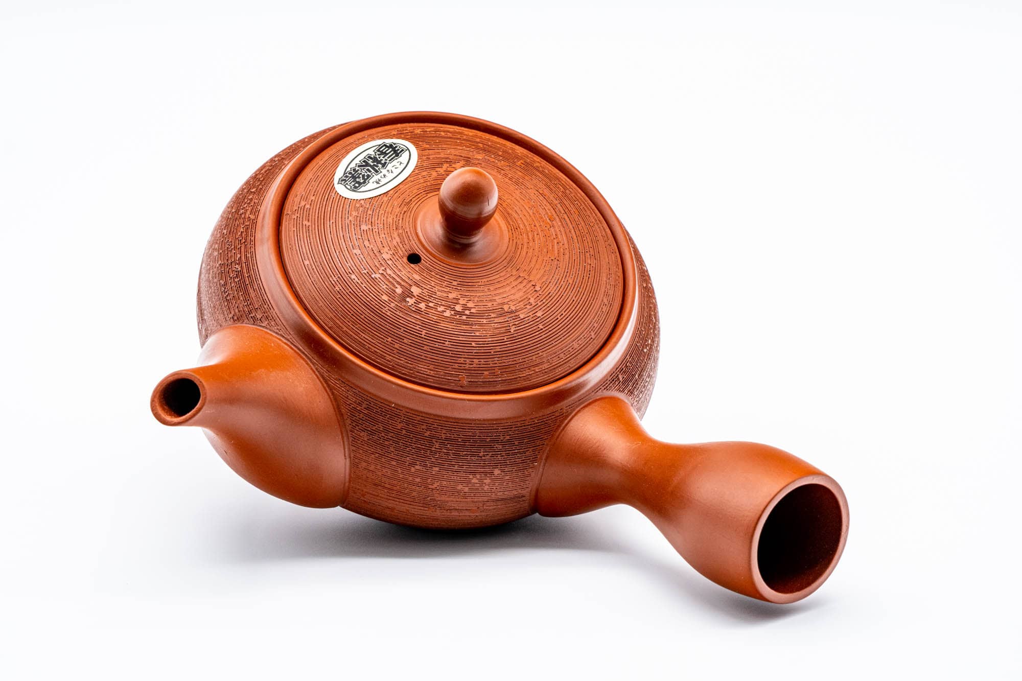 Japanese Kyusu - 春秋 Shunju Kiln - Matsukawa Pine Bark Textured Tokoname-yaki Teapot - 320ml