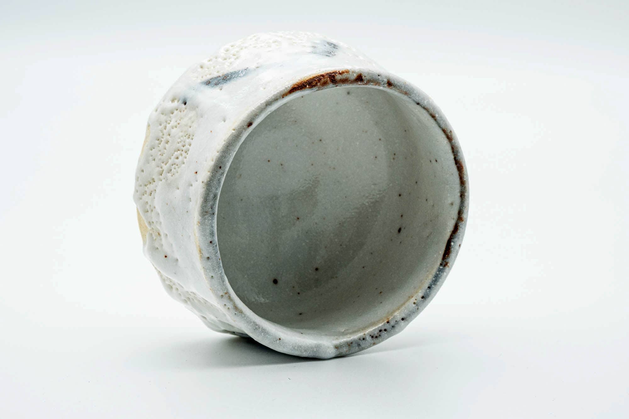 Japanese Matcha Bowl - White Shino Glazed Chawan - 400ml