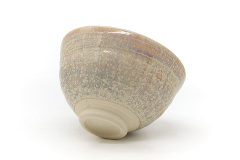 Tezumi — Japanese Matcha Bowl - Sage Speckled Chawan - 400ml — top-down view of the interior
