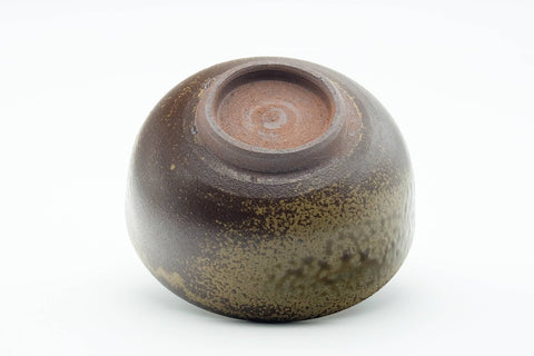 Japanese Matcha Bowl - Ash Green Glazed Shigaraki-yaki Wan-nari Chawan - 200ml