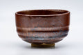 Tezumi — Japanese Matcha Bowl - Brown Black Spiraling Chawan - 500ml — front view