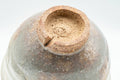 Japanese Teacup - Beige Earthy Gohonte Hagi-yaki Yunomi - 150ml - inverted close-up of the foot
