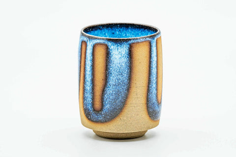 Japanese Teacup - Sky Blue Glazed Bizen-yaki Yunomi - 160ml