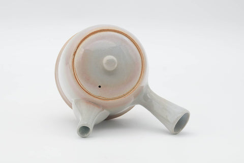 Japanese Tea Set - Beige Pink Hagi-yaki Kyusu Teapot with 4 Yunomi Teacups