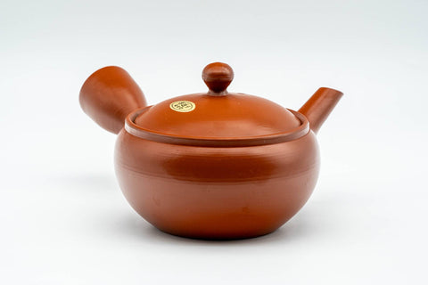 Japanese Kyusu - Classic Red Shudei Tokoname-yaki Mesh Teapot - 230ml - Tezumi