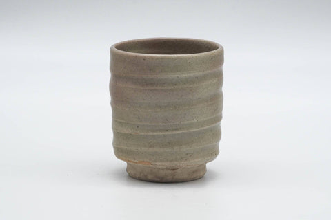 Japanese Teacup - Grey Weathered Hagi-yaki Spiraling Yunomi - 140ml