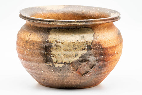 Japanese Kensui - Ash Glazed Shigaraki-yaki Water Bowl - 600ml - Tezumi