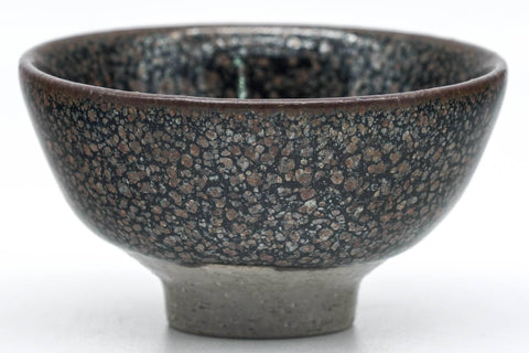Japanese Teacup - Brown Black Tenmoku Glazed Guinomi - 40ml