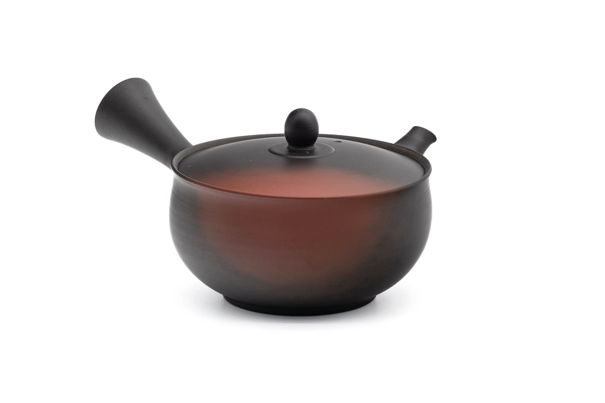 Japanese Kyusu - 岩瀬弘二 Iwase Kōji - Black Red Yōhen Tokoname-yaki Teapot - 250ml