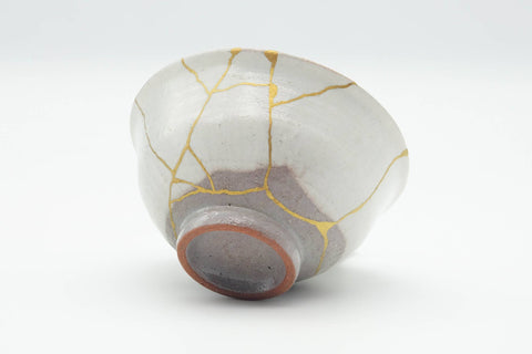 Japanese Matcha Bowl - 有作作 Kintsugi Katade Kōrai Chawan - 400ml