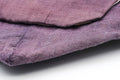 Tezumi — Japanese Sukiya-bukuro - Purple Linen Tea Pouch — front view from another angle