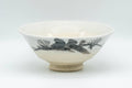 Japanese Matcha Bowl - White Shino Glazed Hira-gata Summer Chawan - 150ml - Tezumi