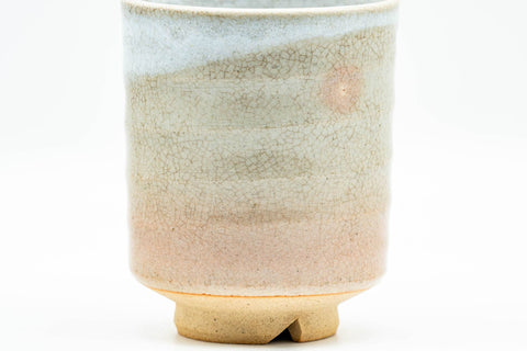 Japanese Teacup - Beige Gohonte Weathered Hagi-yaki Yunomi - 150ml