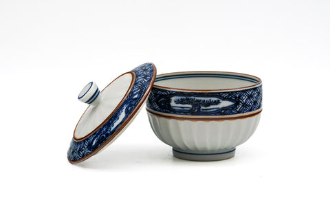 Hand-painted Kiyomizu-yaki Lidded Yunomi - 120ml