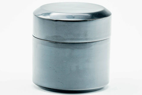 Japanese Natsume - Black Lacquer Fubuki Matcha Tea Caddy - 100ml