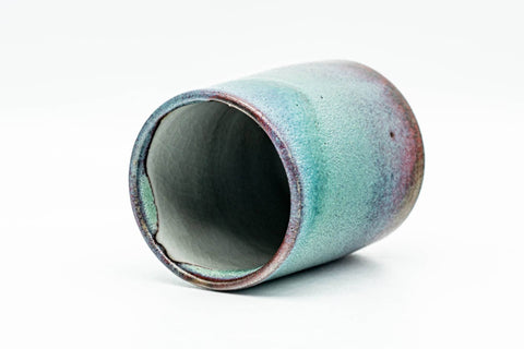 Japanese Teacup - Blue Purple Glazed Yunomi - 100ml
