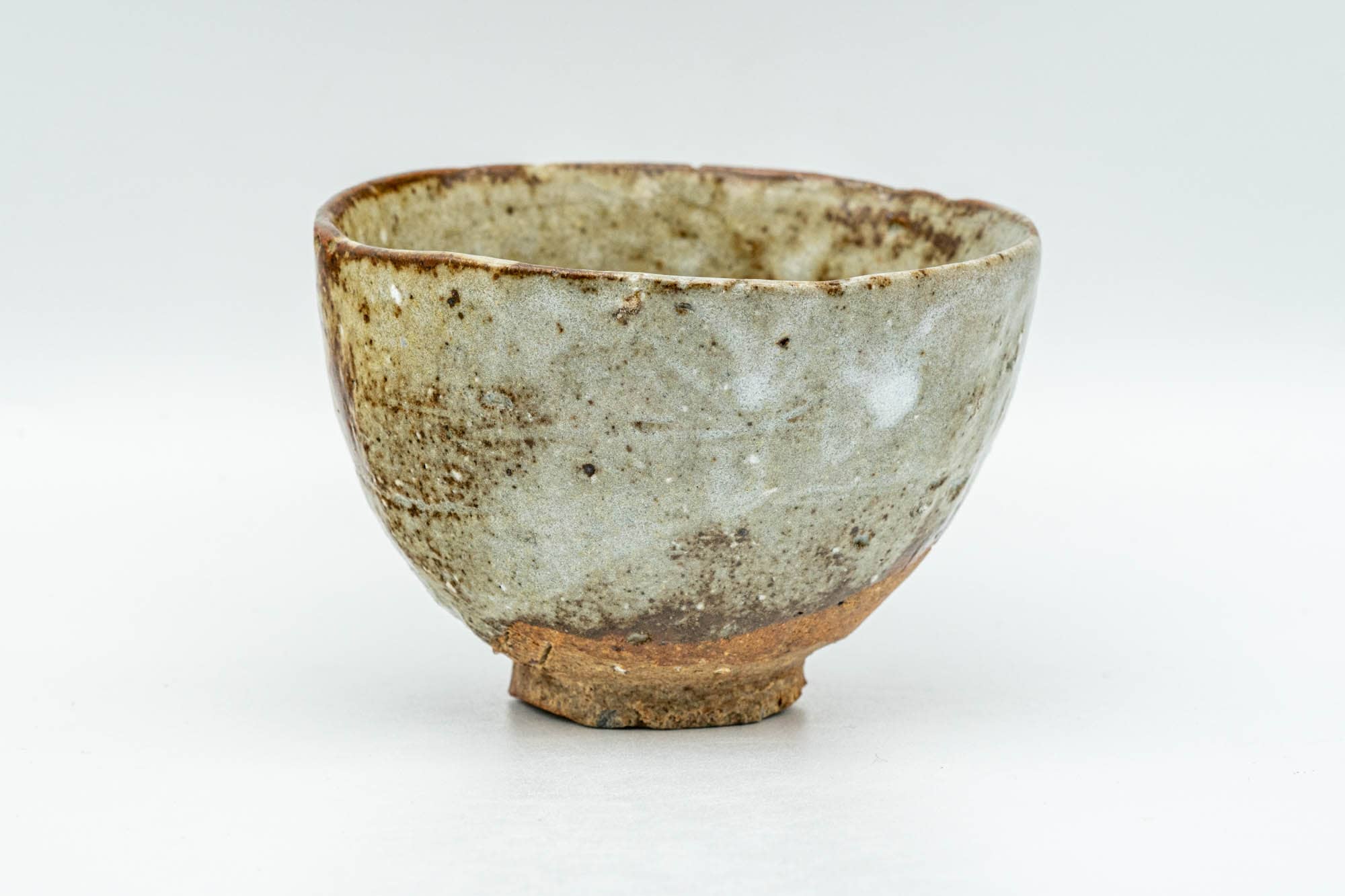 Japanese Teacup - Beige Textured Glazed Wabi Sabi Yunomi - 90ml - Tezumi