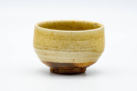 Japanese Teacup - Textured Yellow Glazed Shigaraki-yaki Yunomi - 150ml