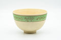 Japanese Matcha Bowl - Camel Green Palm Trees Kyo-yaki Chawan - 300ml - Tezumi