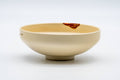 Tezumi — Japanese Matcha Bowl - Red Pepper Kyo-yaki Summer Chawan - 150ml — three-quarter view