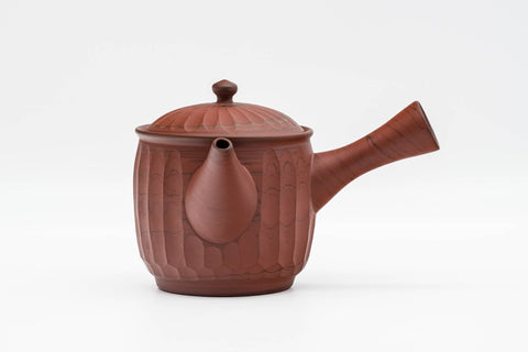Faceted Red Nerikomi Tokoname Teapot - 350ml