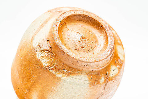 Japanese Teacups - Pair of Hidasuki Rice Straw Bizen-yaki Guinomi - 60ml