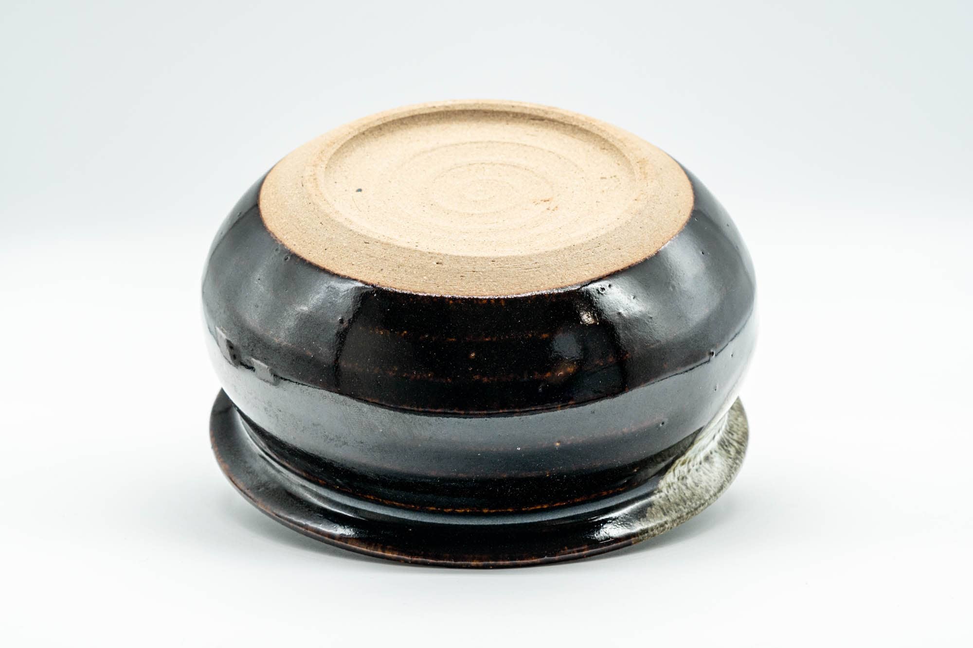 Japanese Kensui - Black White Drip-Glazed Water Bowl - 500ml - Tezumi