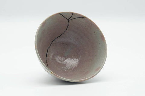 Japanese Matcha Bowl - 有作作 Kintsugi Gohonte Glazed Ido-gata Chawan - 300ml